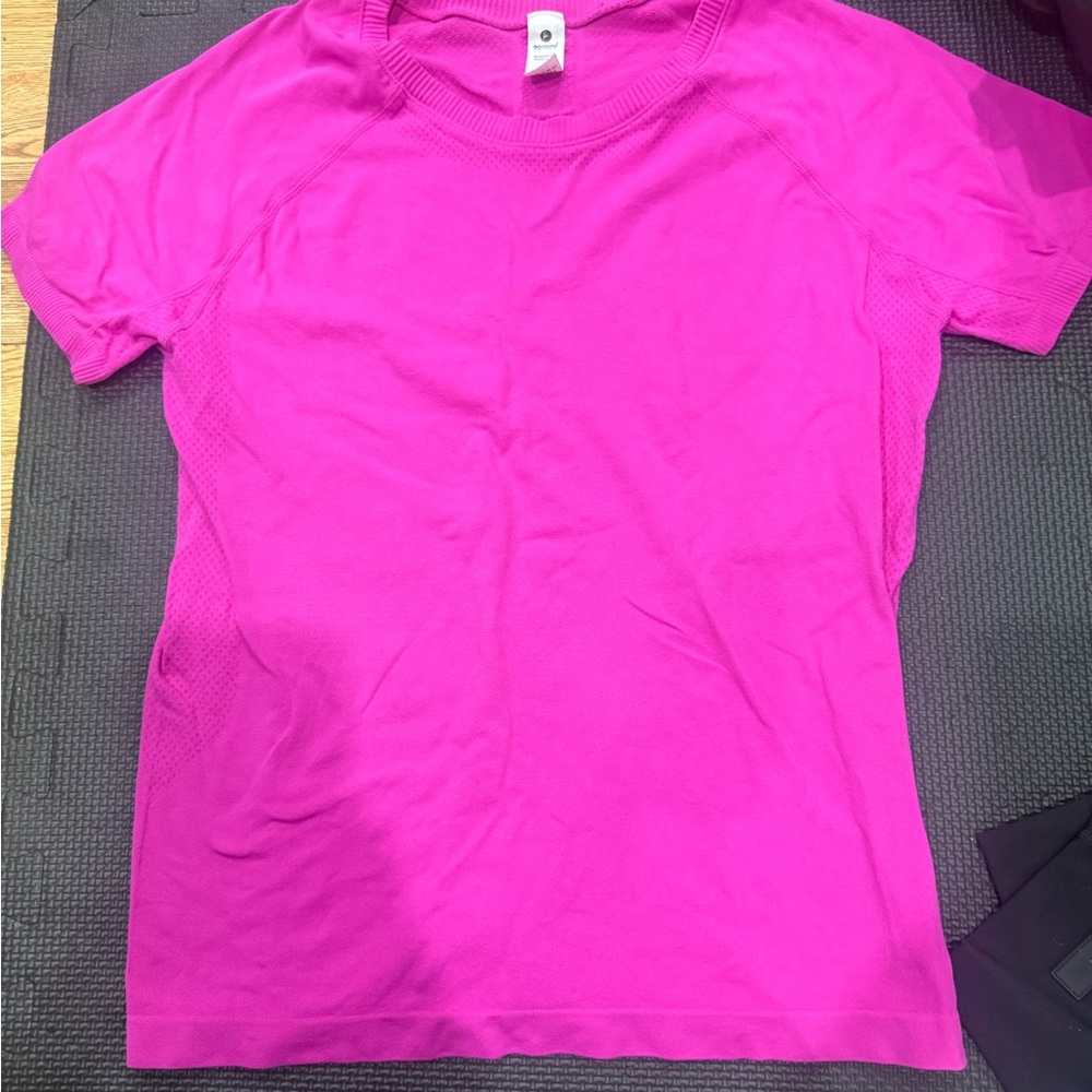 Vibrant Pink Short Sleeve Top